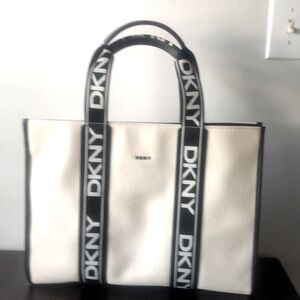 Dkny cream tote bag